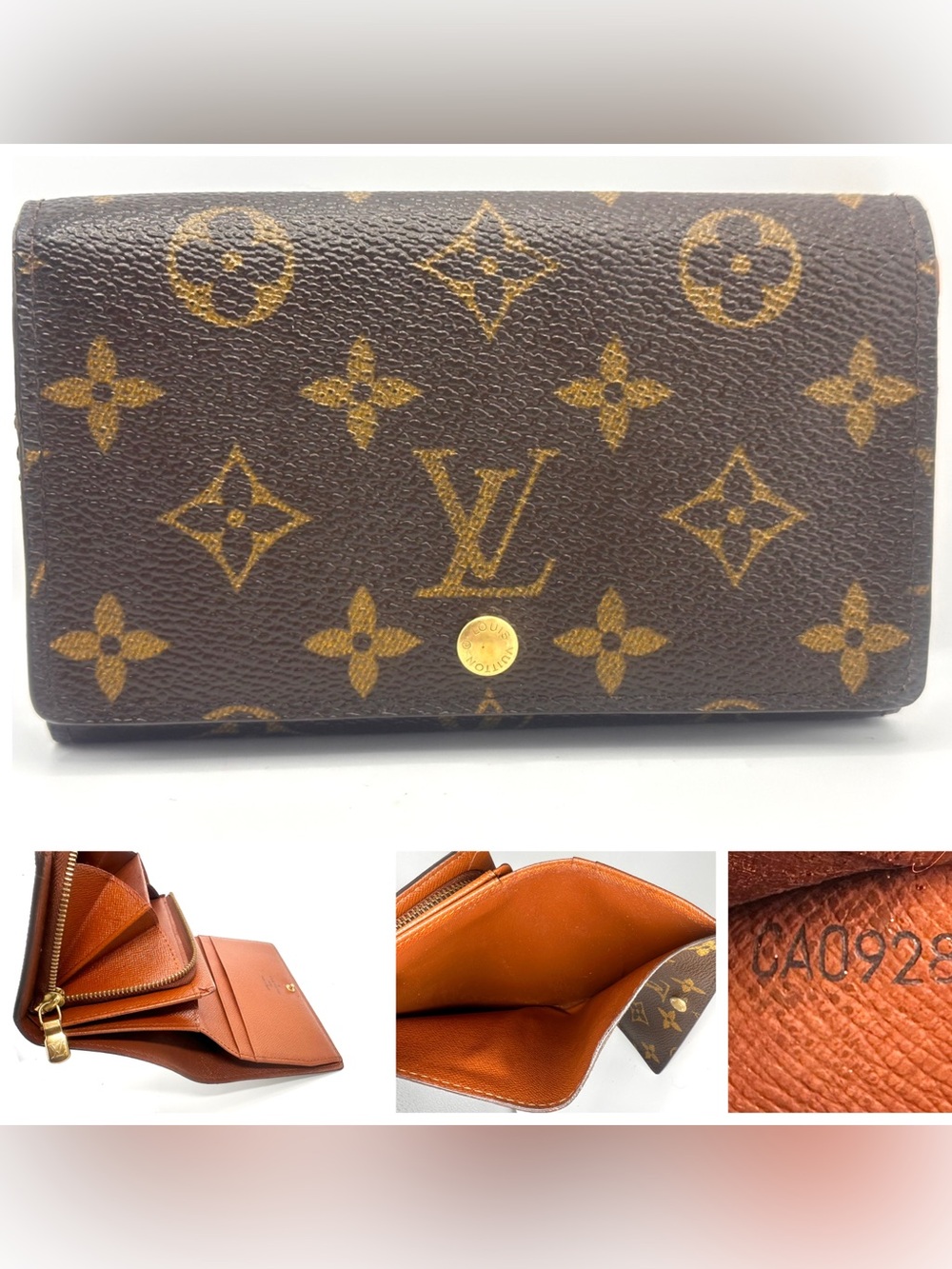 Louis Vuitton Monogram Tresor Wallet in very good condition CA0928